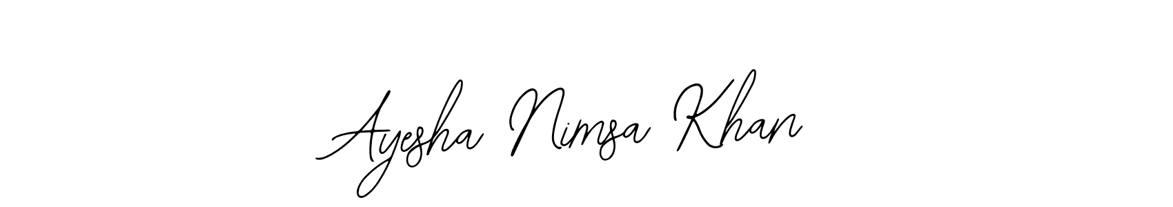 Here are the top 10 professional signature styles for the name Ayesha Nimsa Khan. These are the best autograph styles you can use for your name. Ayesha Nimsa Khan signature style 12 images and pictures png