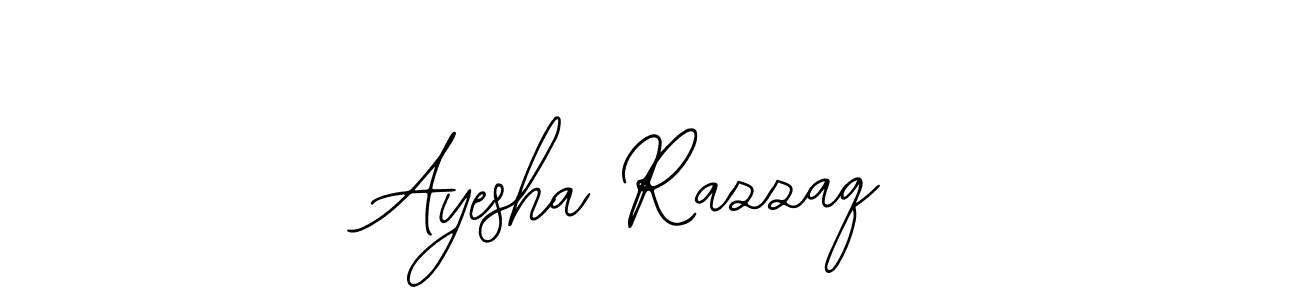 if you are searching for the best signature style for your name Ayesha Razzaq. so please give up your signature search. here we have designed multiple signature styles  using Bearetta-2O07w. Ayesha Razzaq signature style 12 images and pictures png