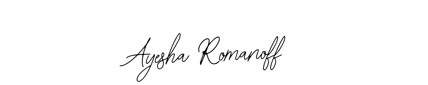 How to make Ayesha Romanoff signature? Bearetta-2O07w is a professional autograph style. Create handwritten signature for Ayesha Romanoff name. Ayesha Romanoff signature style 12 images and pictures png