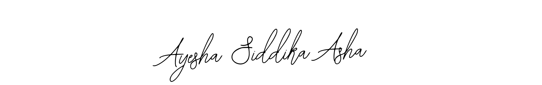 Also we have Ayesha Siddika Asha name is the best signature style. Create professional handwritten signature collection using Bearetta-2O07w autograph style. Ayesha Siddika Asha signature style 12 images and pictures png