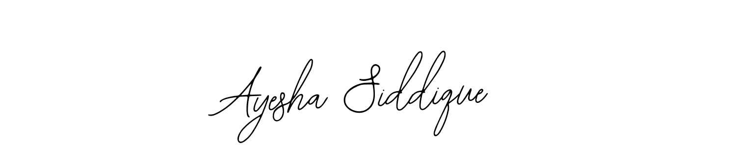 It looks lik you need a new signature style for name Ayesha Siddique. Design unique handwritten (Bearetta-2O07w) signature with our free signature maker in just a few clicks. Ayesha Siddique signature style 12 images and pictures png