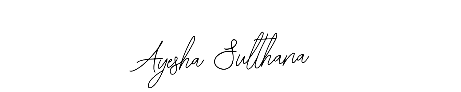 Use a signature maker to create a handwritten signature online. With this signature software, you can design (Bearetta-2O07w) your own signature for name Ayesha Sulthana. Ayesha Sulthana signature style 12 images and pictures png