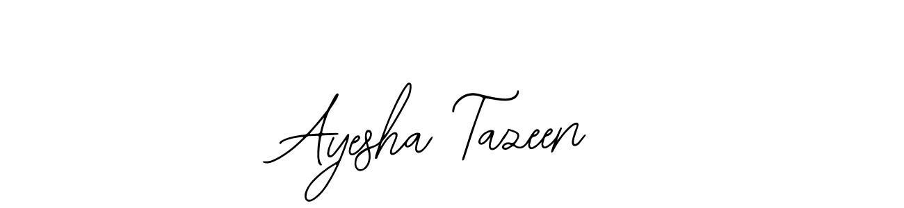 It looks lik you need a new signature style for name Ayesha Tazeen. Design unique handwritten (Bearetta-2O07w) signature with our free signature maker in just a few clicks. Ayesha Tazeen signature style 12 images and pictures png