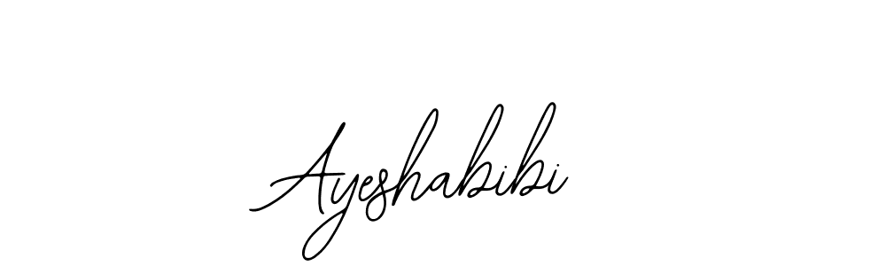 if you are searching for the best signature style for your name Ayeshabibi. so please give up your signature search. here we have designed multiple signature styles  using Bearetta-2O07w. Ayeshabibi signature style 12 images and pictures png