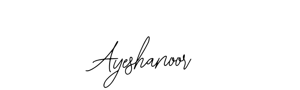 Design your own signature with our free online signature maker. With this signature software, you can create a handwritten (Bearetta-2O07w) signature for name Ayeshanoor. Ayeshanoor signature style 12 images and pictures png