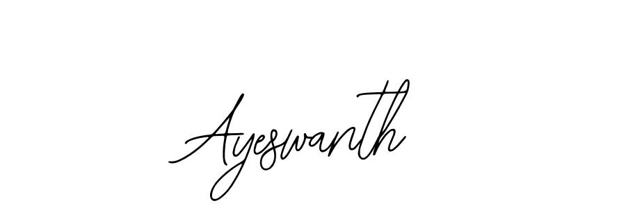 How to make Ayeswanth name signature. Use Bearetta-2O07w style for creating short signs online. This is the latest handwritten sign. Ayeswanth signature style 12 images and pictures png