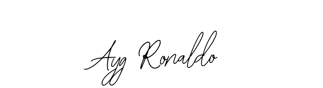 How to make Ayg Ronaldo signature? Bearetta-2O07w is a professional autograph style. Create handwritten signature for Ayg Ronaldo name. Ayg Ronaldo signature style 12 images and pictures png
