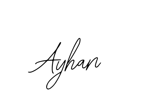 How to make Ayhan name signature. Use Bearetta-2O07w style for creating short signs online. This is the latest handwritten sign. Ayhan signature style 12 images and pictures png