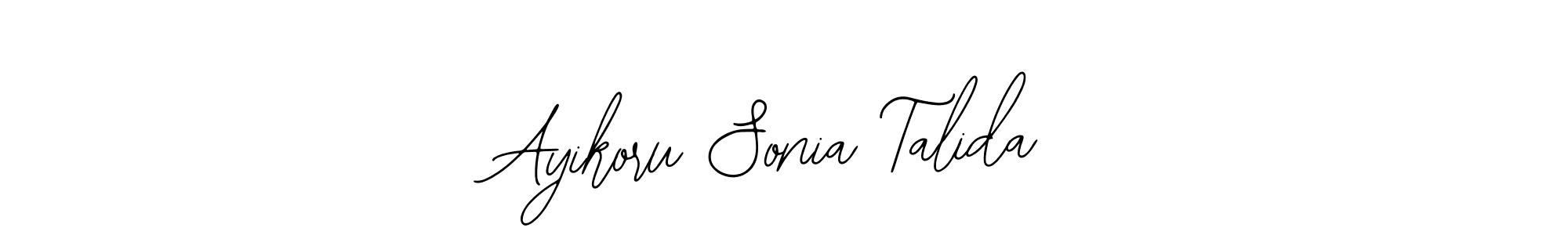 if you are searching for the best signature style for your name Ayikoru Sonia Talida. so please give up your signature search. here we have designed multiple signature styles  using Bearetta-2O07w. Ayikoru Sonia Talida signature style 12 images and pictures png