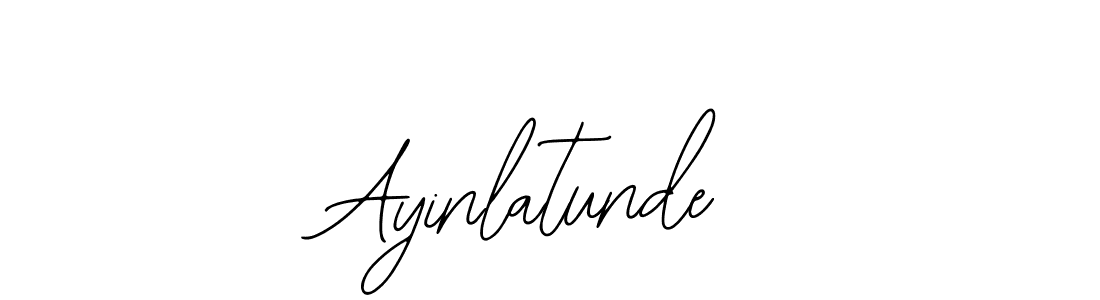The best way (Bearetta-2O07w) to make a short signature is to pick only two or three words in your name. The name Ayinlatunde include a total of six letters. For converting this name. Ayinlatunde signature style 12 images and pictures png