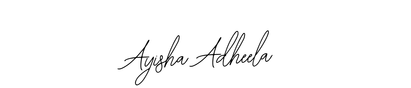 if you are searching for the best signature style for your name Ayisha Adheela. so please give up your signature search. here we have designed multiple signature styles  using Bearetta-2O07w. Ayisha Adheela signature style 12 images and pictures png