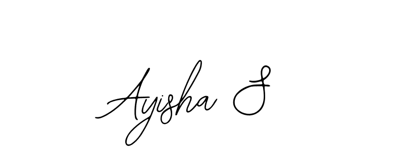 How to make Ayisha S signature? Bearetta-2O07w is a professional autograph style. Create handwritten signature for Ayisha S name. Ayisha S signature style 12 images and pictures png