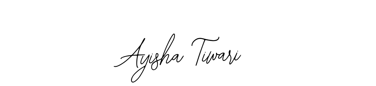You should practise on your own different ways (Bearetta-2O07w) to write your name (Ayisha Tiwari) in signature. don't let someone else do it for you. Ayisha Tiwari signature style 12 images and pictures png