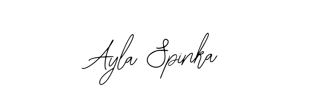 The best way (Bearetta-2O07w) to make a short signature is to pick only two or three words in your name. The name Ayla Spinka include a total of six letters. For converting this name. Ayla Spinka signature style 12 images and pictures png