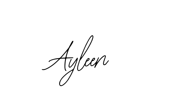 Use a signature maker to create a handwritten signature online. With this signature software, you can design (Bearetta-2O07w) your own signature for name Ayleen. Ayleen signature style 12 images and pictures png