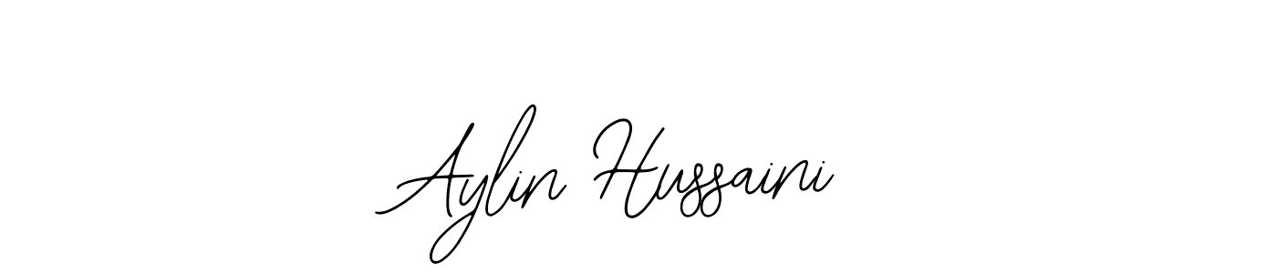 Bearetta-2O07w is a professional signature style that is perfect for those who want to add a touch of class to their signature. It is also a great choice for those who want to make their signature more unique. Get Aylin Hussaini name to fancy signature for free. Aylin Hussaini signature style 12 images and pictures png