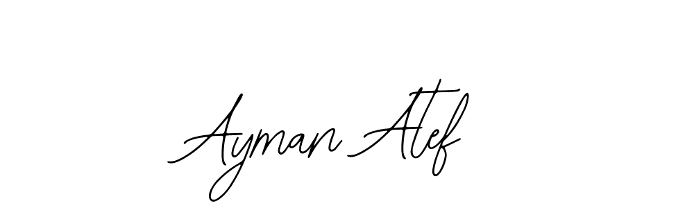 Design your own signature with our free online signature maker. With this signature software, you can create a handwritten (Bearetta-2O07w) signature for name Ayman Atef. Ayman Atef signature style 12 images and pictures png