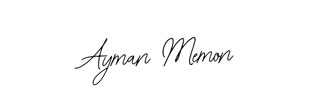 Ayman Memon stylish signature style. Best Handwritten Sign (Bearetta-2O07w) for my name. Handwritten Signature Collection Ideas for my name Ayman Memon. Ayman Memon signature style 12 images and pictures png