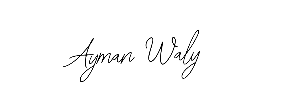 Similarly Bearetta-2O07w is the best handwritten signature design. Signature creator online .You can use it as an online autograph creator for name Ayman Waly. Ayman Waly signature style 12 images and pictures png