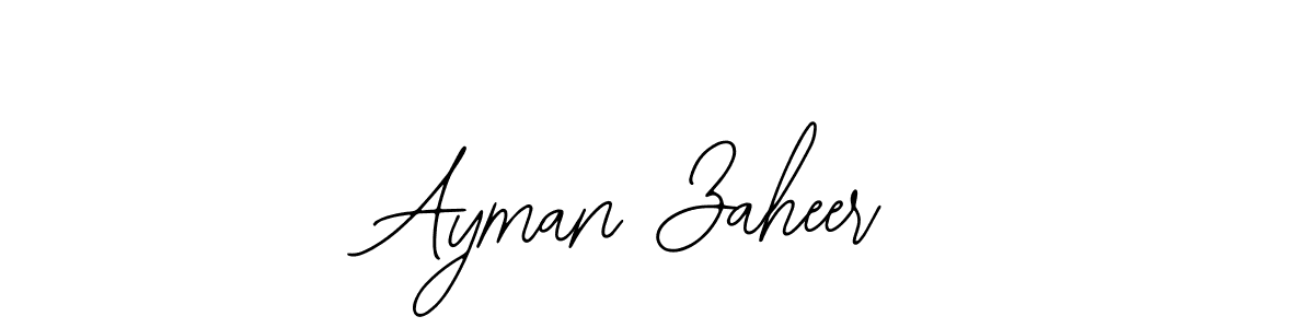 Ayman Zaheer stylish signature style. Best Handwritten Sign (Bearetta-2O07w) for my name. Handwritten Signature Collection Ideas for my name Ayman Zaheer. Ayman Zaheer signature style 12 images and pictures png