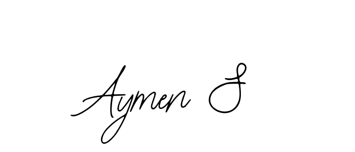 Create a beautiful signature design for name Aymen S. With this signature (Bearetta-2O07w) fonts, you can make a handwritten signature for free. Aymen S signature style 12 images and pictures png