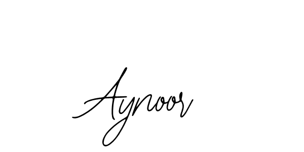 Design your own signature with our free online signature maker. With this signature software, you can create a handwritten (Bearetta-2O07w) signature for name Aynoor. Aynoor signature style 12 images and pictures png