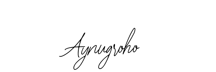 How to make Aynugroho name signature. Use Bearetta-2O07w style for creating short signs online. This is the latest handwritten sign. Aynugroho signature style 12 images and pictures png