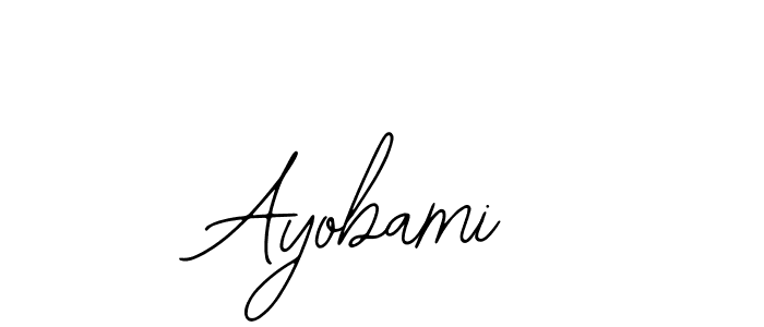 The best way (Bearetta-2O07w) to make a short signature is to pick only two or three words in your name. The name Ayobami include a total of six letters. For converting this name. Ayobami signature style 12 images and pictures png