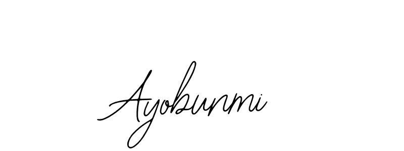You should practise on your own different ways (Bearetta-2O07w) to write your name (Ayobunmi) in signature. don't let someone else do it for you. Ayobunmi signature style 12 images and pictures png