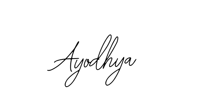 Use a signature maker to create a handwritten signature online. With this signature software, you can design (Bearetta-2O07w) your own signature for name Ayodhya. Ayodhya signature style 12 images and pictures png
