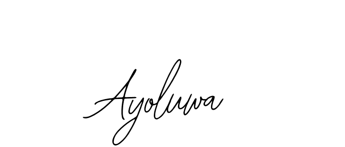 How to make Ayoluwa name signature. Use Bearetta-2O07w style for creating short signs online. This is the latest handwritten sign. Ayoluwa signature style 12 images and pictures png