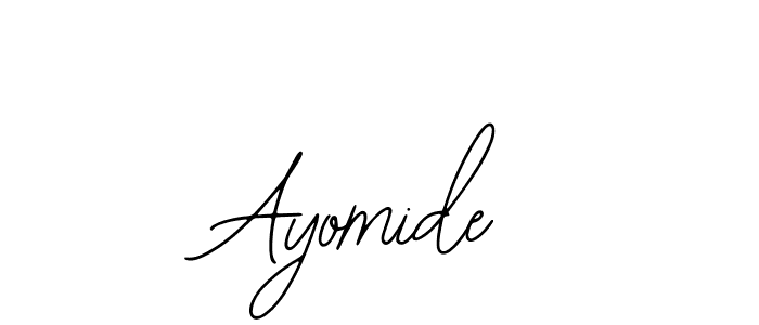 How to make Ayomide name signature. Use Bearetta-2O07w style for creating short signs online. This is the latest handwritten sign. Ayomide signature style 12 images and pictures png