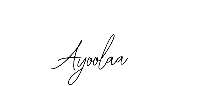 Design your own signature with our free online signature maker. With this signature software, you can create a handwritten (Bearetta-2O07w) signature for name Ayoolaa. Ayoolaa signature style 12 images and pictures png