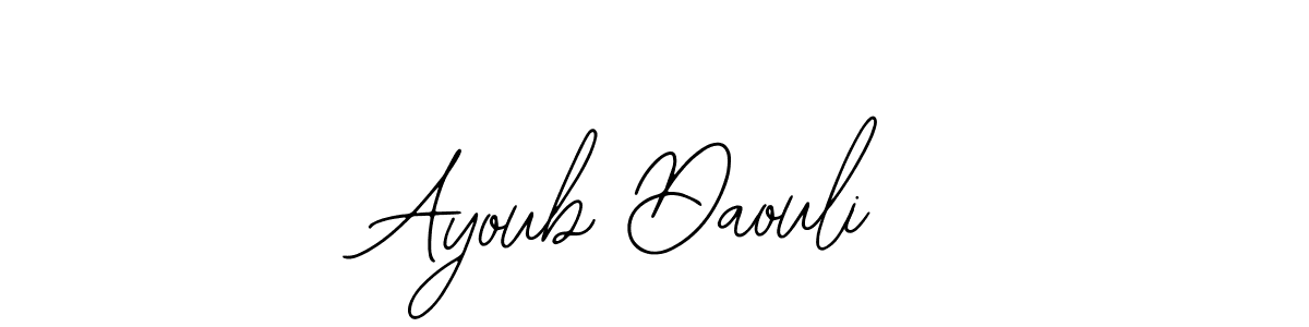 How to make Ayoub Daouli name signature. Use Bearetta-2O07w style for creating short signs online. This is the latest handwritten sign. Ayoub Daouli signature style 12 images and pictures png