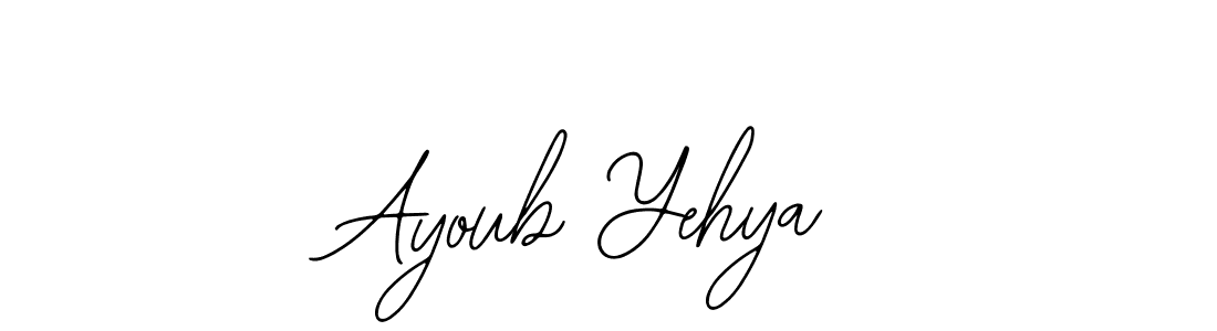 This is the best signature style for the Ayoub Yehya name. Also you like these signature font (Bearetta-2O07w). Mix name signature. Ayoub Yehya signature style 12 images and pictures png