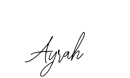 Design your own signature with our free online signature maker. With this signature software, you can create a handwritten (Bearetta-2O07w) signature for name Ayrah. Ayrah signature style 12 images and pictures png