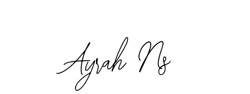 Make a beautiful signature design for name Ayrah Ns. Use this online signature maker to create a handwritten signature for free. Ayrah Ns signature style 12 images and pictures png