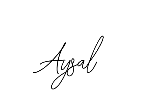 if you are searching for the best signature style for your name Aysal. so please give up your signature search. here we have designed multiple signature styles  using Bearetta-2O07w. Aysal signature style 12 images and pictures png