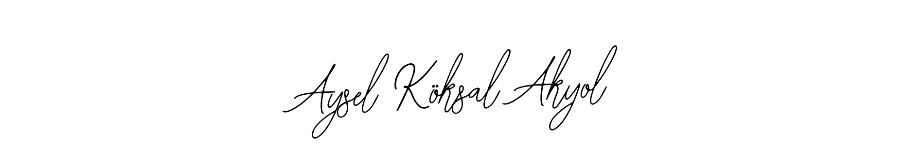 Make a beautiful signature design for name Aysel Köksal Akyol. Use this online signature maker to create a handwritten signature for free. Aysel Köksal Akyol signature style 12 images and pictures png