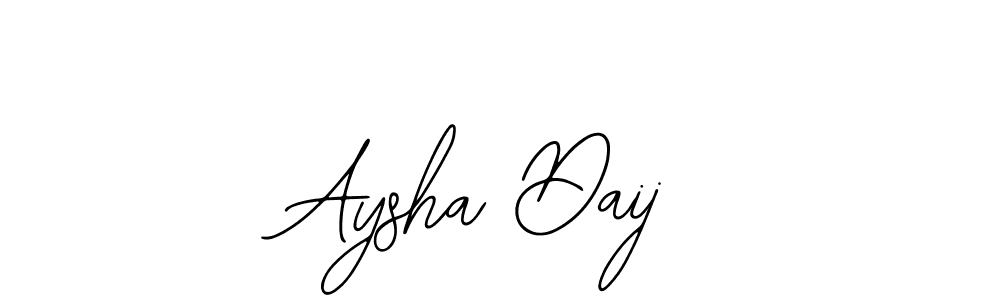 The best way (Bearetta-2O07w) to make a short signature is to pick only two or three words in your name. The name Aysha Daij include a total of six letters. For converting this name. Aysha Daij signature style 12 images and pictures png