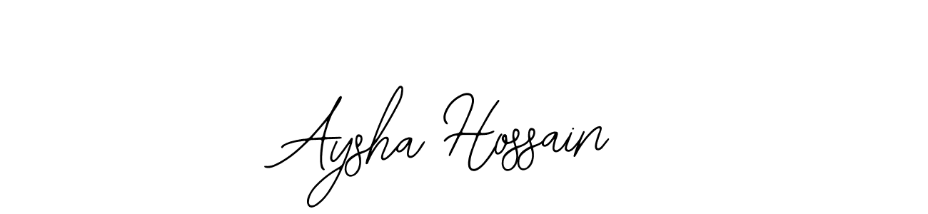 It looks lik you need a new signature style for name Aysha Hossain. Design unique handwritten (Bearetta-2O07w) signature with our free signature maker in just a few clicks. Aysha Hossain signature style 12 images and pictures png