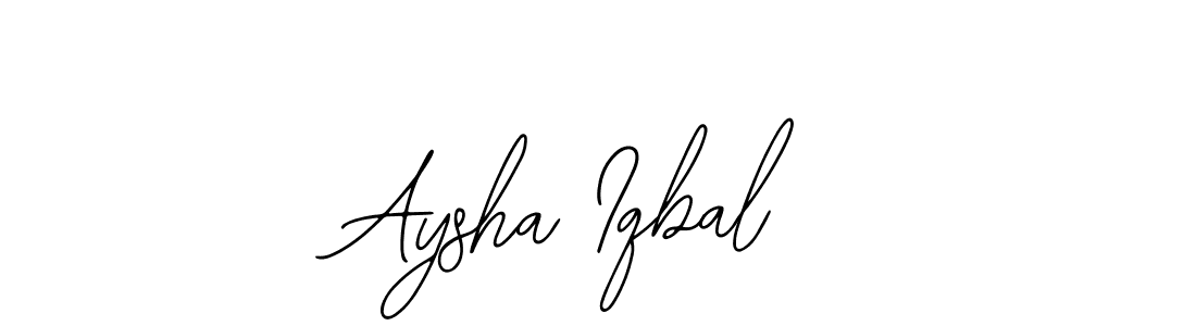 Aysha Iqbal stylish signature style. Best Handwritten Sign (Bearetta-2O07w) for my name. Handwritten Signature Collection Ideas for my name Aysha Iqbal. Aysha Iqbal signature style 12 images and pictures png