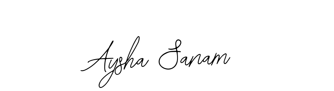 Aysha Sanam stylish signature style. Best Handwritten Sign (Bearetta-2O07w) for my name. Handwritten Signature Collection Ideas for my name Aysha Sanam. Aysha Sanam signature style 12 images and pictures png