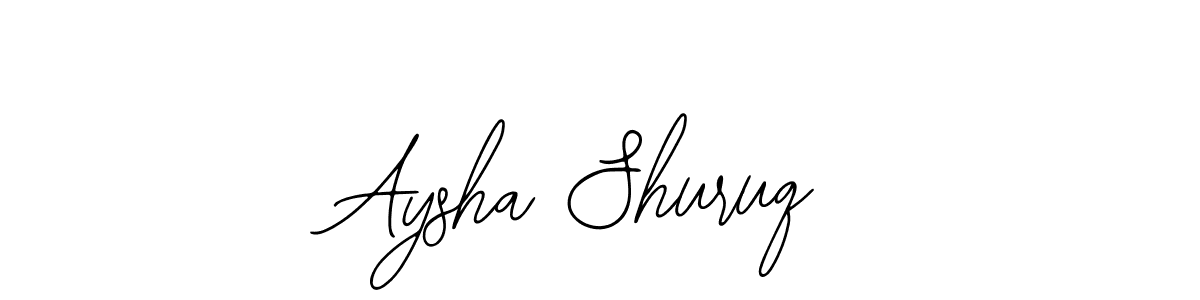 Also we have Aysha Shuruq name is the best signature style. Create professional handwritten signature collection using Bearetta-2O07w autograph style. Aysha Shuruq signature style 12 images and pictures png