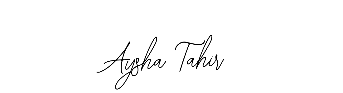 You should practise on your own different ways (Bearetta-2O07w) to write your name (Aysha Tahir) in signature. don't let someone else do it for you. Aysha Tahir signature style 12 images and pictures png