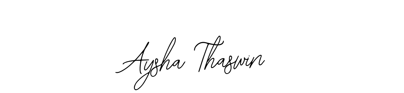 Make a beautiful signature design for name Aysha Thaswin. With this signature (Bearetta-2O07w) style, you can create a handwritten signature for free. Aysha Thaswin signature style 12 images and pictures png