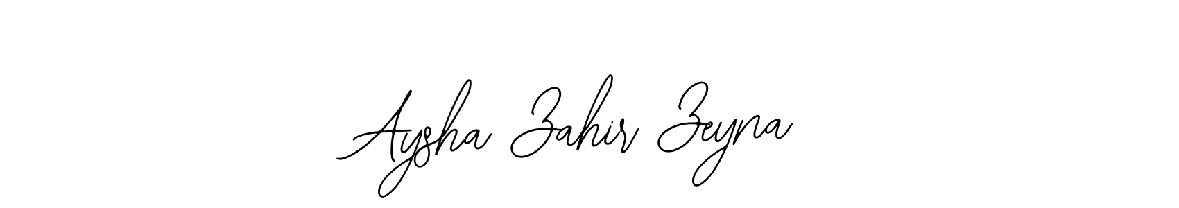 You can use this online signature creator to create a handwritten signature for the name Aysha Zahir Zeyna. This is the best online autograph maker. Aysha Zahir Zeyna signature style 12 images and pictures png