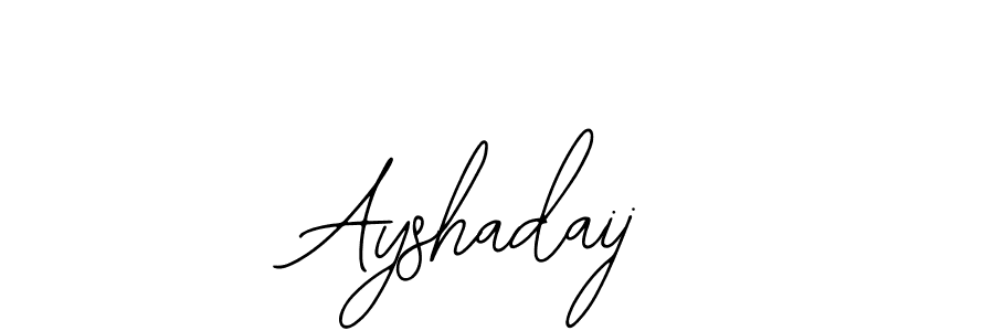 How to make Ayshadaij name signature. Use Bearetta-2O07w style for creating short signs online. This is the latest handwritten sign. Ayshadaij signature style 12 images and pictures png
