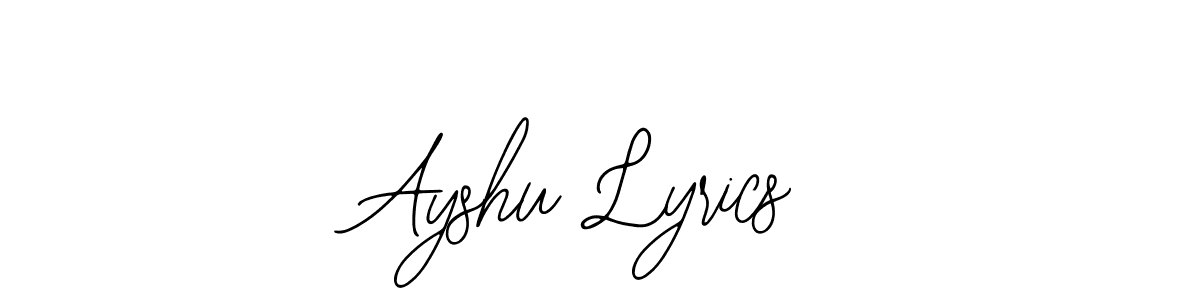 Check out images of Autograph of Ayshu Lyrics name. Actor Ayshu Lyrics Signature Style. Bearetta-2O07w is a professional sign style online. Ayshu Lyrics signature style 12 images and pictures png