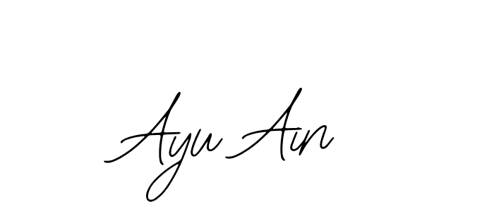 Similarly Bearetta-2O07w is the best handwritten signature design. Signature creator online .You can use it as an online autograph creator for name Ayu Ain. Ayu Ain signature style 12 images and pictures png